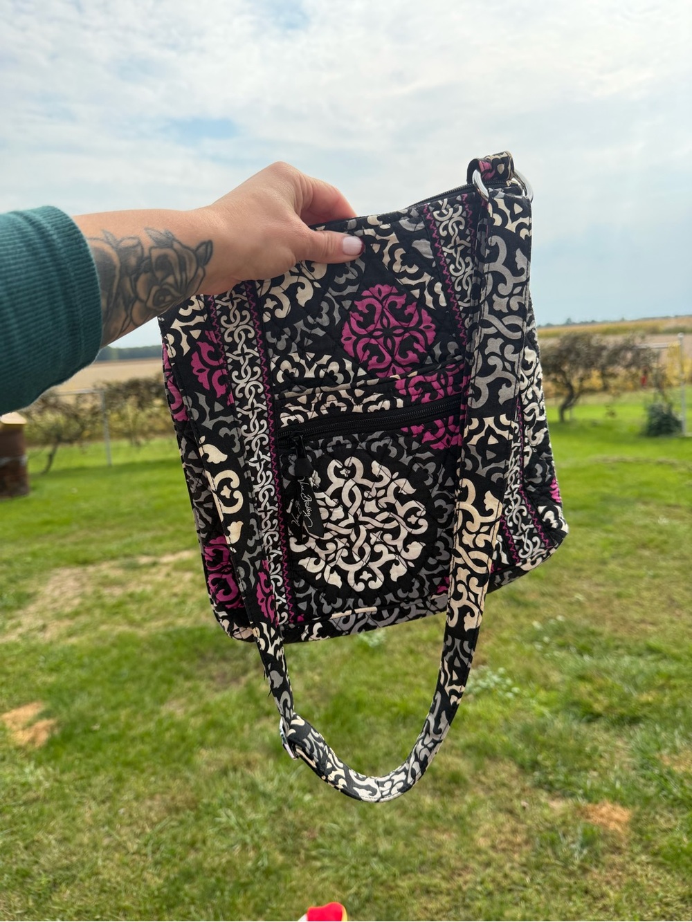 Vera Bradley Canterberry Magenta Hipster or Crossbody Bag